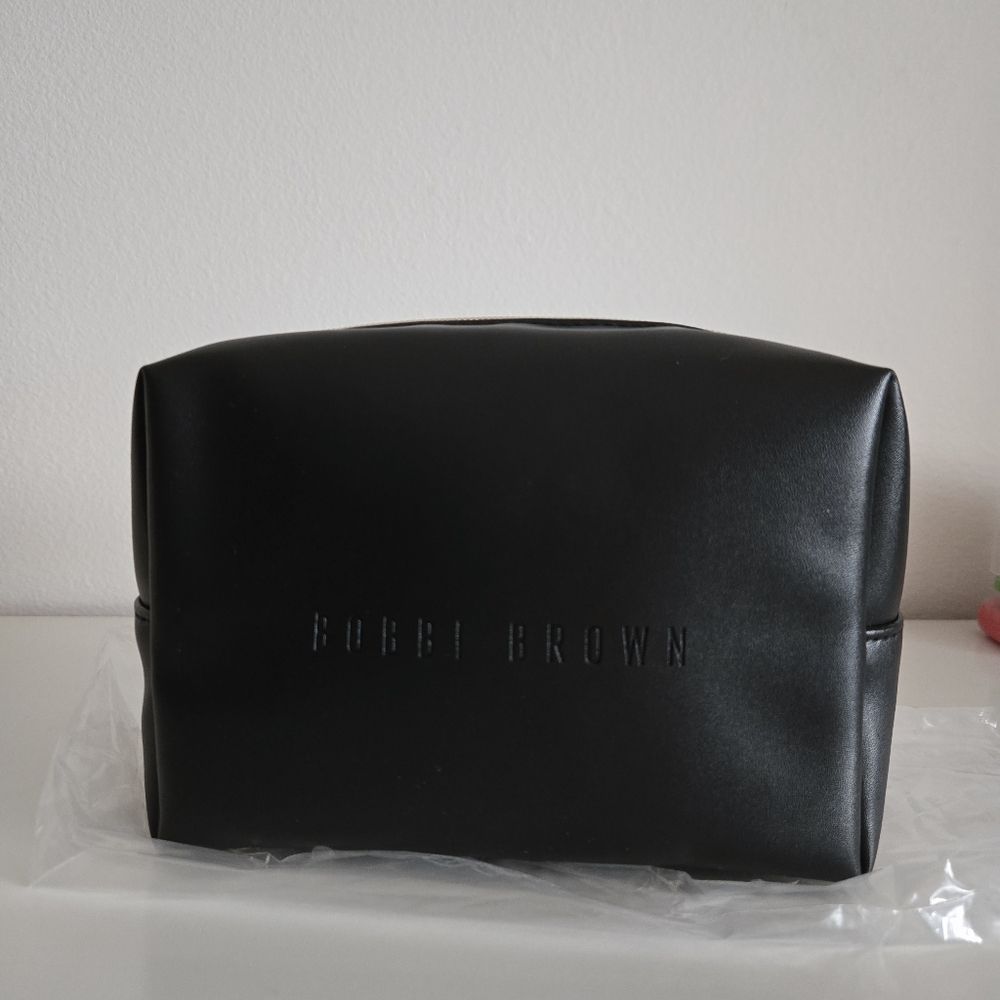 Bobbi Brown Cosmetic Bag - Black Leather
